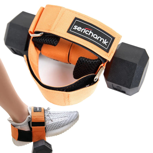 Feet Dumbbell AttachmentTibialis Trainer Feet Weight Lifting Dumbbell Ankle StrapLeg Lift Exercise Equipment Orange 1pc